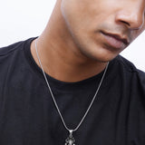 Lord Vishnu - The Preserver Silver Pendant