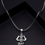 Symbols of Shiva Silver Pendant