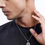 Symbols of Shiva Silver Pendant