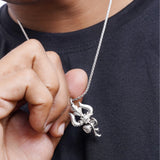 Symbols of Shiva Silver Pendant