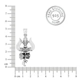 Symbols of Shiva Silver Pendant