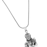 Blissful Bajrang Bali Silver Pendant