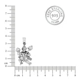 Lord Hanuman Amulet Silver Pendant