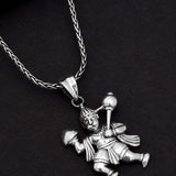 Lord Hanuman Amulet Silver Pendant