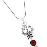 Sacred Rudra Trident Silver Pendant