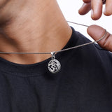 Circle of Life OM Silver Pendant