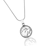 Circle of Life OM Silver Pendant