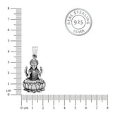 Goddess Lakshmi’s Sacred Silver Pendant