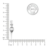 Hanuman’s Sacred Gada Silver Pendant