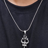 Trishul of Protection Silver Pendant
