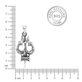 Trishul of Protection Silver Pendant
