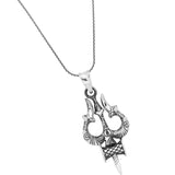 Trishul of Protection Silver Pendant