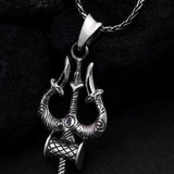 Trishul of Protection Silver Pendant