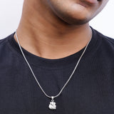 Shree Ganesha Gracious Silver Pendant
