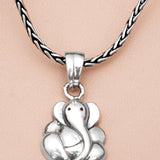 Shree Ganesha Gracious Silver Pendant
