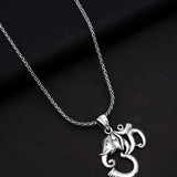Om Ganapati Synergy Silver Pendant