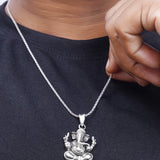 The Ganesha Vighnaharta Silver Pendant