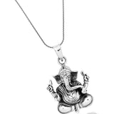 The Ganesha Vighnaharta Silver Pendant