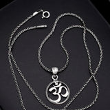 Om - The Circle of Life Silver Pendant