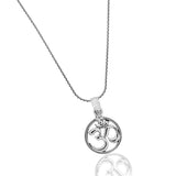 Om - The Circle of Life Silver Pendant