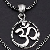 Om - The Circle of Life Silver Pendant