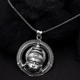 Lord Hanuman - The Destroyer of Evil Silver Pendant