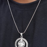 Lord Hanuman - The Destroyer of Evil Silver Pendant