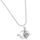 Om Namah Nirbhaya Silver Pendant