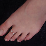 Star of Glee Silver Toe Rings