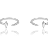 Arc of Zest Silver Toe Rings