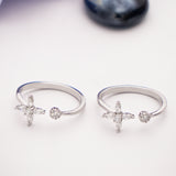 Star of Dreamscapes Silver Toe Rings