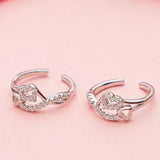 Symbol of My Eternal Love Silver Toe Rings