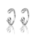 Ayla Duo Paisley Silver Toe Rings