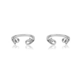 Ayla Duo Paisley Silver Toe Rings