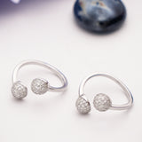 Globes of Glint Silver Toe Rings