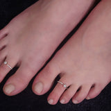 Zeal & Zest Floret Silver Toe Rings