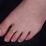 Zeal & Zest Floret Silver Toe Rings