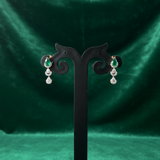 Verdant Empress Drop Diamond Earring