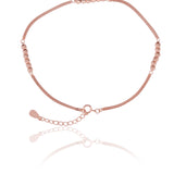 Briony Bead Bliss Silver Anklet