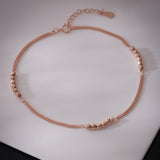 Briony Bead Bliss Silver Anklet