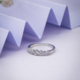 Soraya Heart Trail Silver Ring