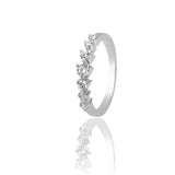 Soraya Heart Trail Silver Ring