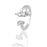 The Zahara Zirconia Silver Ring