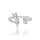 The Zahara Zirconia Silver Ring