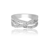 The Gracy Criss-Cross Silver Band