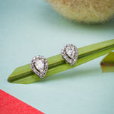 The Anastasia Pear Shaped Silver Earrings