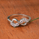 The Aphrodite Infinity Silver Ring