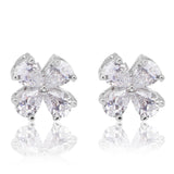 Glinting Galaxy Flora Silver Studs