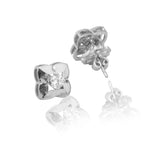 Gabriella Luminette Petals Silver Earrings