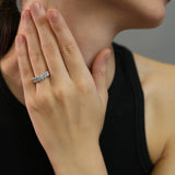 The Zahara CZ Cluster Silver Ring